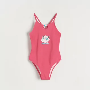 Stroje kąpielowe dla dziewczynek - Reserved - Jednoczęściowy strój kąpielowy Pokoemon - Różowy - grafika 1