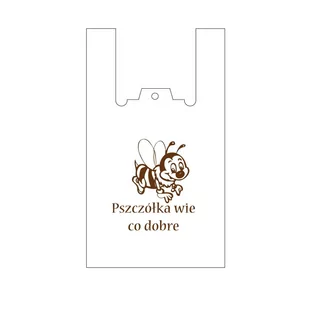 Torby foliowe HDPE "Pszczółka wie co dobre" (200szt) – HDPE7 - Akcesoria do pakowania - miniaturka - grafika 1