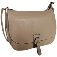 Torebki damskie - Torebka Damska Listonoszka Na Ramię - Mała, Brązowa, Miejska I Funkcjonalna - miniaturka - grafika 1