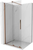 Ścianki i drzwi prysznicowe - Mexen Velar drzwi prysznicowe rozsuwane Walk-in 100 cm, transparent, różowe złoto - 871-100-000-03-60 - miniaturka - grafika 1