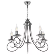 Lampy sufitowe - Inne Żyrandol LAMPA wisząca VEN W-N 1541/5 CR klasyczna OPRAWA świecznikowy zwis chrom VEN W-N 1541/5 CR - miniaturka - grafika 1