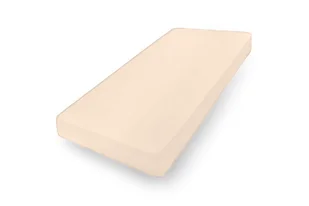 Prześcieradło jersey z gumką 90x200 beżowe Classic - Prześcieradła - miniaturka - grafika 1