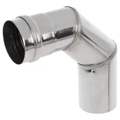 Rury i kanały wentylacyjne - EQUATION Kolano nierdzewne 90° 60 mm do odprowadzania dymu - miniaturka - grafika 1
