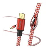 Kable USB - Hama KABEL ŁADUJĄCY/DATA USB MICRO REFLECTED 1,5 CZERWONY - miniaturka - grafika 1