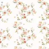 Wyposażenie pokoiku dziecięcego - Tapeta Floral Vintage - miniaturka - grafika 1