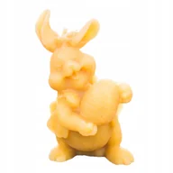 Świece - Świeca z wosku pszczelego zając z jajkiem - miniaturka - grafika 1