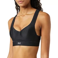 Biustonosze - Under Armour Warp Knit High Impact damski biustonosz sportowy, czarny/czarny/odblaskowy (001), 38DD - miniaturka - grafika 1