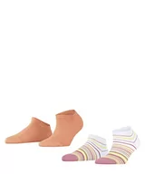 Skarpetki damskie - ESPRIT Kobiety Skarpety do trampek Multi Stripe 2-Pack W SN Trwała Organiczna Bawełna krótkie jednokolorowe 1 Para, Biały (White-Mix 2020), 35-38 - miniaturka - grafika 1