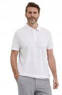 Koszulki męskie - JOOP KLASYCZNA BIAŁA KOSZULKA POLO Z BAWEŁNY M I1D - miniaturka - grafika 1