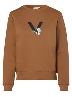 Vila - Damska bluza nierozpinana VISmurfy, brązowy - Bluzy damskie - miniaturka - grafika 1