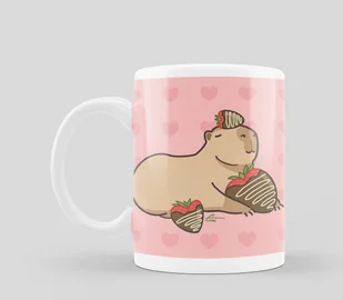 Kubek KAPIBARA Prezent z Kapibarą + IMIĘ #9 - Kubki - miniaturka - grafika 1