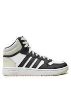 Buty dla chłopców - adidas Sneakersy Hoops 3.0 Mid K IH7893 Czarny - miniaturka - grafika 1