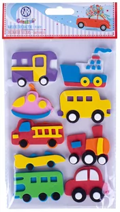 Astra Naklejki dekoracyjne pojazdy 9 szt. - Zabawki kreatywne - miniaturka - grafika 1