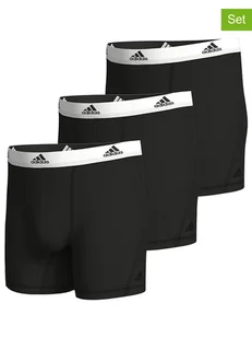 adidas Bokserki (3 pary) w kolorze czarnym - Majtki męskie - miniaturka - grafika 1