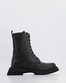 Botki damskie - Czarne trzewiki - Venezia - miniaturka - grafika 1