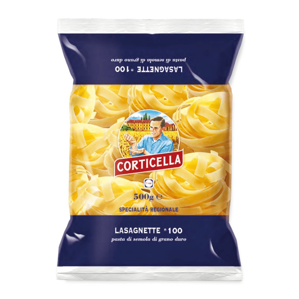 Makaron Wstążka Gniazda szeroka Lasagnette Nido 500 g Corticella