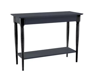Stolik Typu Konsola MAMO 105x35cm Grafitowa Czarne Nogi - Konsole i sekretarzyki - miniaturka - grafika 1