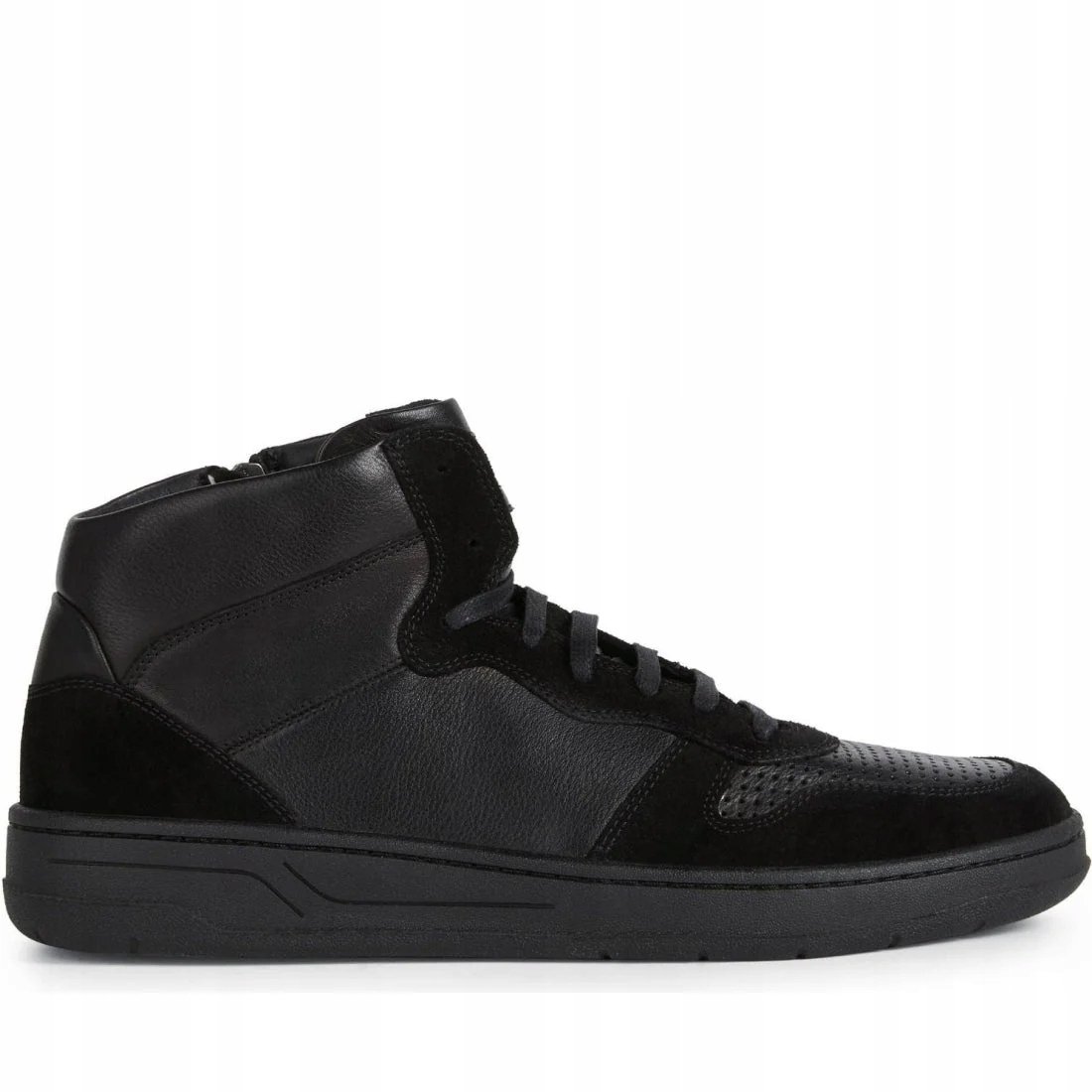 GEOX TRZEWIKI MĘSKIE CZARNE SKÓRZANE Z LOGO NA ZAMEK 44 Ż7D