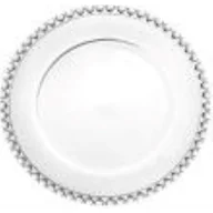 Talerze - Talerz Love okrągły szklany średnica 27,5 cm - miniaturka - grafika 1