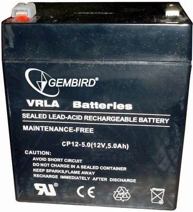 Gembird Akumulator żelowy uniwersalny 12V 5Ah BAT-12V5AH