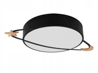 Lampy sufitowe - Lampa Plafon Moon Czarny Sufitowa Żyrandol Loft - miniaturka - grafika 1