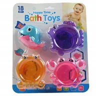 Zabawki do kąpieli - ZABAWKI DO WANNY DO WODY DLA DZIECI KUBECZKI PRZELEWOWE DO KĄPIELI - miniaturka - grafika 1