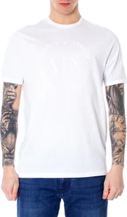 ARMANI EXCHANGE T-shirt męski bawełna biały GR36538 - Rozmiar: XXL - Koszulki męskie - miniaturka - grafika 1