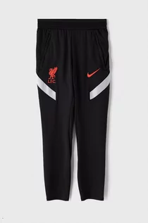 Spodnie damskie - Nike Kids Kids Spodnie dziecięce x Liverpool FC 122-170 cm kolor czarny z aplikacją - grafika 1