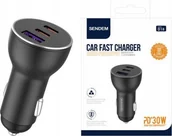 Ładowarki samochodowe - Ładowarka Vega ECOBOX SZYBKA ŁADOWARKA SAMOCHODOWA 78W 2XPD + USB> - miniaturka - grafika 1