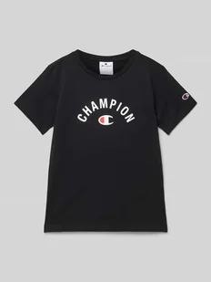 T-shirt z nadrukiem z logo - Koszulki dla chłopców - miniaturka - grafika 1