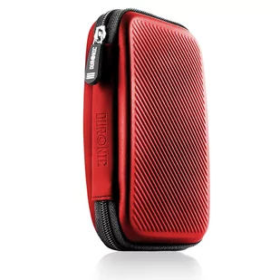 Duronic HDC2 RD Torba na dysk twardy czerwona z kieszonką na kabel USB czy słuchawki | Lekkie etui EVA na dysk zewnętrzny lub GPS o wymiarach 13 x 9.. - Obudowy i kieszenie na dyski twarde - miniaturka - grafika 1