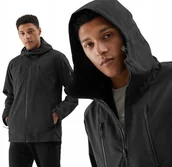 Kurtki męskie - Przejściowa kurtka męska z membraną NeoDry 8K 4F 4FWSS24TTJAM435-20S Czarny - miniaturka - grafika 1