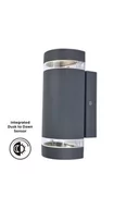 Lampy ogrodowe - Lutec Focus 5604023118 kinkiet lampa ścienna zewnętrzna ogrodowa 2x7W GU10 IP44 antracyt - miniaturka - grafika 1