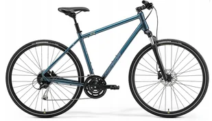 Rower crossowy Merida CROSSWAY 100 XL(59) TEAL-BLUE(SILVER-BLUE/LIME) - Rowery - miniaturka - grafika 1