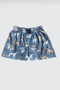 Spodenki unisex do spania bokserki PIESKI - Spodenki męskie - miniaturka - grafika 1