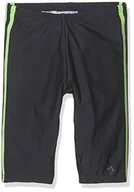 Kąpielówki dla chłopców - adidas Jammer chłopięce spodenki kąpielowe z 3 paskami, Legend Ink/Hi-Res Yellow, 92 - miniaturka - grafika 1
