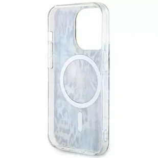 Guess GUHMP14XHLEOPWB do Apple iPhone 14 Pro Max 6,7" niebieski/blue hardcase Leopard MagSafe - Etui i futerały do telefonów - miniaturka - grafika 7