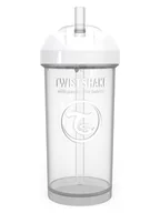 Butelki dla niemowląt - Twistshake Butelka w kolorze białym do nauki picia - 360 ml - miniaturka - grafika 1