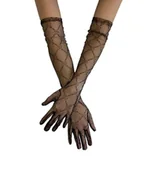 Rękawiczki - rękawiczki GLITTER black/gold - miniaturka - grafika 1