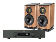 Zestawy stereo - Hegel H120 (czarny) + VELA BS403.2 (orzech) - miniaturka - grafika 1