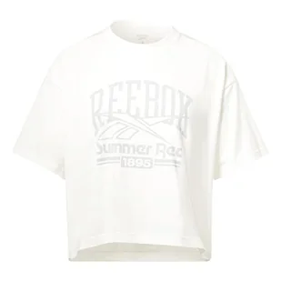 Reebok Damska koszulka z grafiką, zielona, XL, ZIELONY, XL - Koszulki i topy damskie - miniaturka - grafika 1