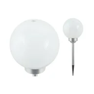 Lampy ogrodowe - Lampa ogrodowa solarna 53 cm srebrna - miniaturka - grafika 1