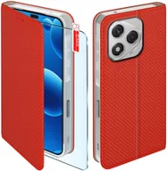 Etui i futerały do telefonów - Etui z klapką do Honor 400 Lite Zamykane Czerwone Futerał + Szkło 9H - miniaturka - grafika 1