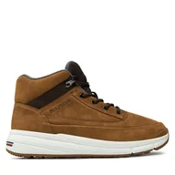 Sneakersy męskie - Sneakersy Tommy Hilfiger Hilfiger Warm Nubuck Hybrid B FM0FM05189 Brązowy - miniaturka - grafika 1