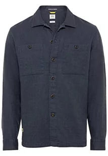 camel active Męska koszula 409332/1S42, niebieska (Night Blue), 3XL, niebieski (Night Blue), 3XL - Koszule męskie - miniaturka - grafika 1