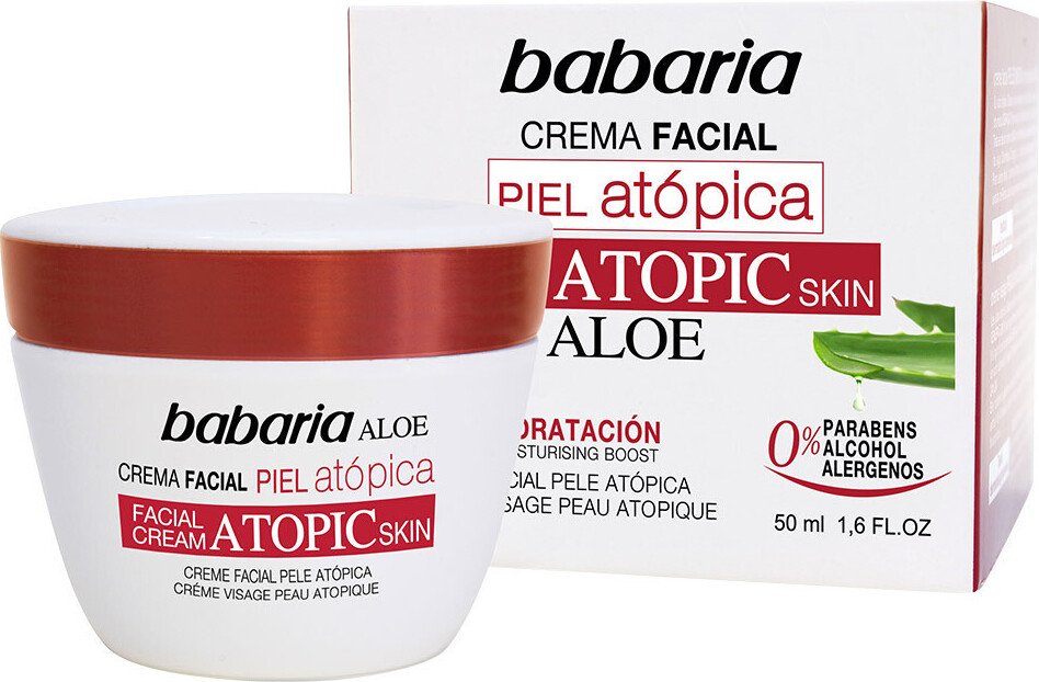 Babaria Aloe Vera Krem do twarzy Atopowa skóra 0% 50ml