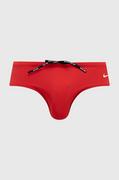 Kąpielówki męskie - Nike kąpielówki kolor czerwony - miniaturka - grafika 1