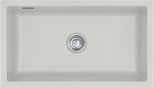 Zlewozmywak ceramiczny SYSTEMCERAM Mera 80 U Alu Korek automatyczny 5370 02 76 - Zlewozmywaki - miniaturka - grafika 1