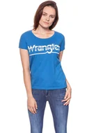 Koszulki i topy damskie - Wrangler, T-shirt damskie, SS Graphic Tee Deep Water W7Z02Evdf, rozmiar XS - miniaturka - grafika 1