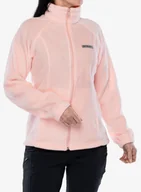 Bluzy sportowe damskie - Bluza polarowa damska Columbia Benton Springs FZ - pink sand - miniaturka - grafika 1